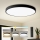 Brilagi - LED Dimmable ceiling light POOL SMART LED/128W/230V 3000-6000K Ø 100 cm Wi-Fi Tuya black + remote control