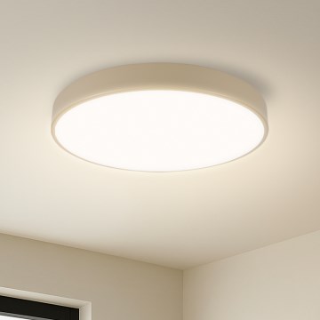 Brilagi - LED Dimmable Ceiling Light POOL SMART LED/48W/230V diameter 40 cm Wi-Fi Tuya beige + remote