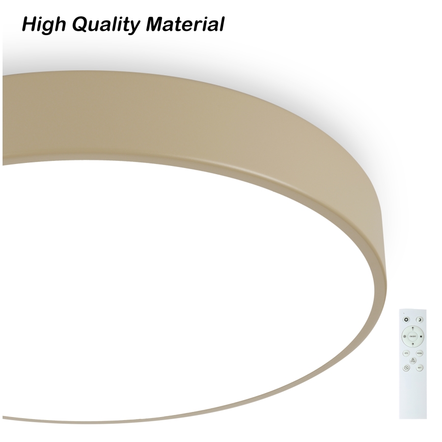 Brilagi - LED Dimmable Ceiling Light POOL SMART LED/48W/230V diameter 40 cm Wi-Fi Tuya beige + remote