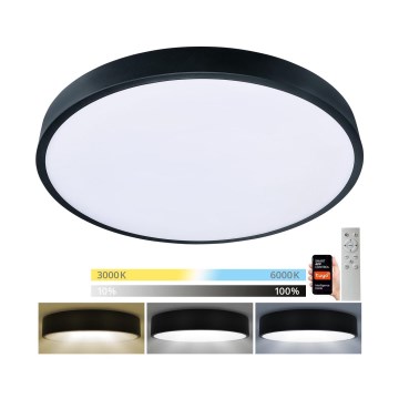 Brilagi - LED Dimmable ceiling light POOL SMART LED/60W/230V 50 cm 3000-6000K Wi-Fi Tuya + remote control black