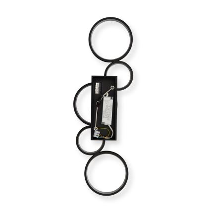 Brilagi - Dimmable LED ceiling light RINGO LED/34W/230V 3000-6000K 28x84 cm black + remote control