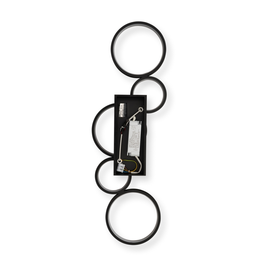 Brilagi - Dimmable LED ceiling light RINGO LED/34W/230V 3000-6000K 28x84 cm black + remote control