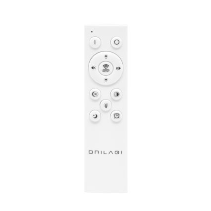 Brilagi - Dimmable LED ceiling light RINGO LED/34W/230V 3000-6000K 28x84 cm black + remote control