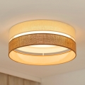 Brilagi - LED Dimmable ceiling light ROYAL YUTE LED/24W/230V d. 45 cm 3000/4000/6500K beige/creamy  + remote control