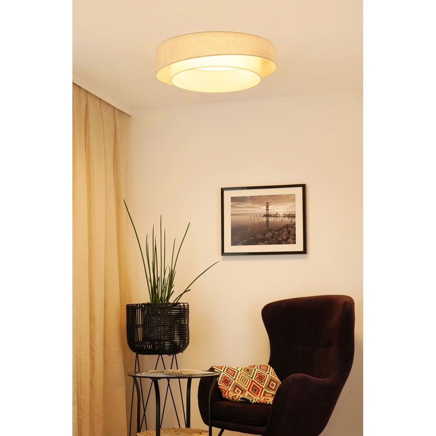 Brilagi - LED Dimmable ceiling light SHINE LED/24W/230V 3000/4000/6500K creamy + remote control