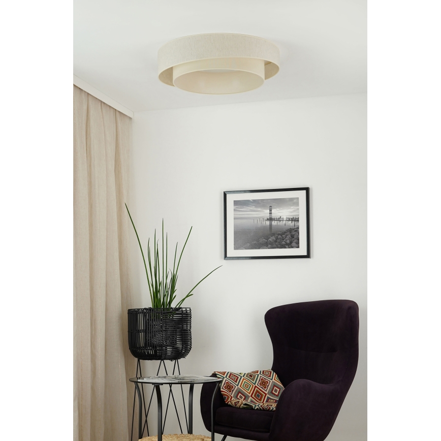 Brilagi - LED Dimmable ceiling light SHINE LED/24W/230V 3000/4000/6500K creamy + remote control