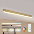 Brilagi - LED Dimmable Ceiling Light SLEEKLINE SMART LED/40W/230V 3000-6000K Wi-Fi Tuya gold + remote control