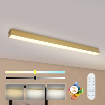 Brilagi - LED Dimmable Ceiling Light SLEEKLINE SMART LED/40W/230V 3000-6000K Wi-Fi Tuya gold + remote control