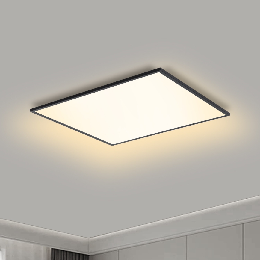 Brilagi - LED Dimmable ceiling light SLIMFRAME LED/36W/230V 45x45 cm 3000-6000K black + remote control