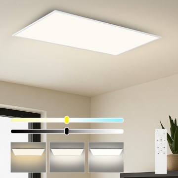 Brilagi - LED Dimmable Ceiling Light SLIMFRAME LED/80W/230V 120x60 cm 3000-6000K White + Remote Control