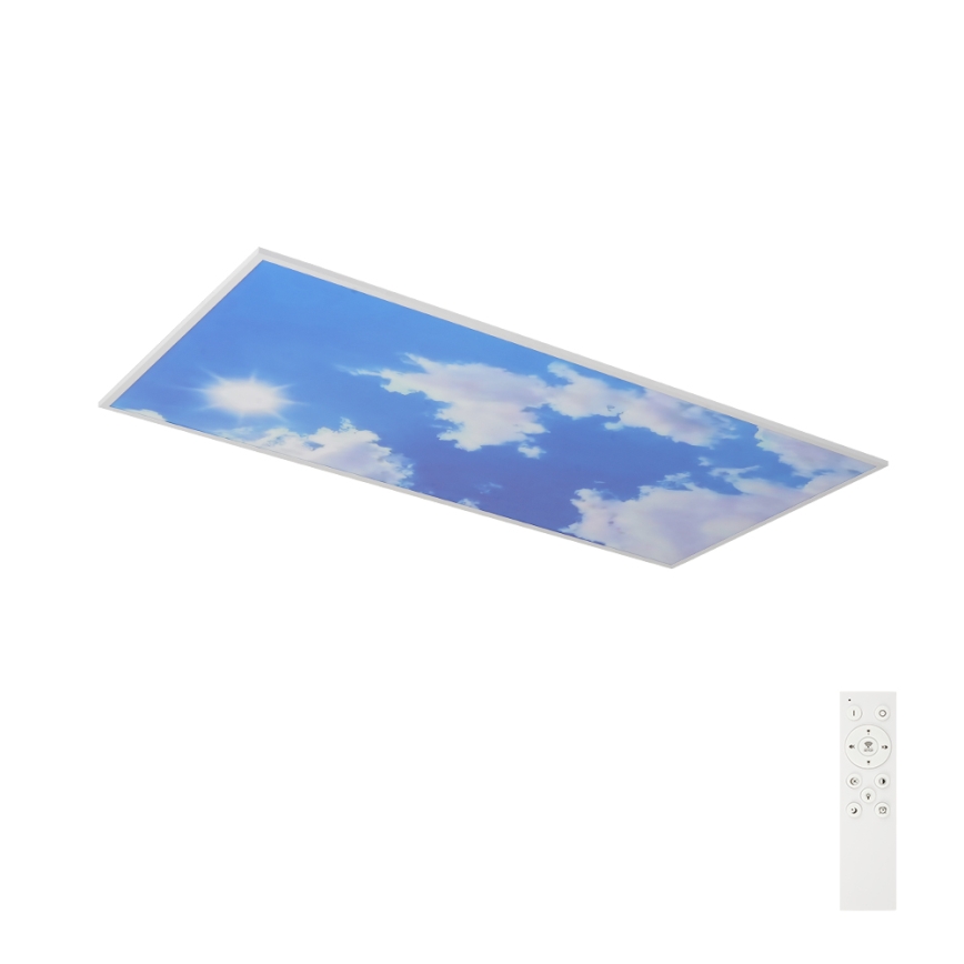 Brilagi - Dimmable LED Ceiling Light SLIMFRAME LED/80W/230V 120x60 cm 3000-6000K silver/blue + remote control