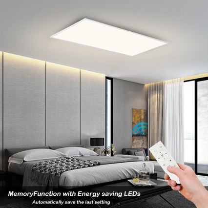 Brilagi - LED Dimmable Ceiling Light SLIMFRAME LED/80W/230V 120x60 cm 3000-6000K White + Remote Control