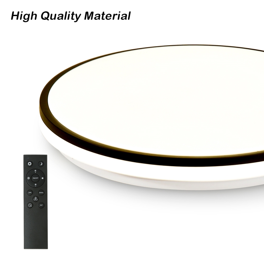 Brilagi - SMART Dimmable LED Ceiling Light, 24W, 230V, Ø 38 cm, 3000–6000K, Wi‑Fi Tuya Beacon + Remote Control