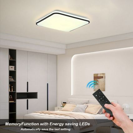 Brilagi - Dimmable SMART LED Ceiling Light 36W/230V 53x53 cm 3000-6000K Wi-Fi Tuya Beacon + remote control