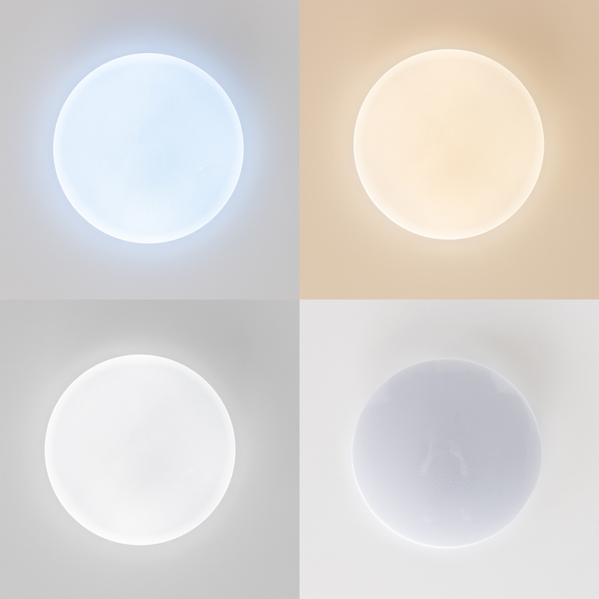 Brilagi - LED Dimmable Ceiling Light SMART STARS LED/24W/230V Ø 38 cm 3000–6000K Wi‑Fi Tuya Beacon + Remote Control