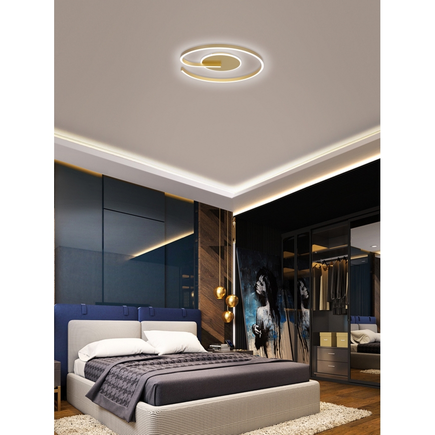 Brilagi -LED Dimmable ceiling light SPIRAL LED/56W/230V 3000/4000/6000K+ remote control