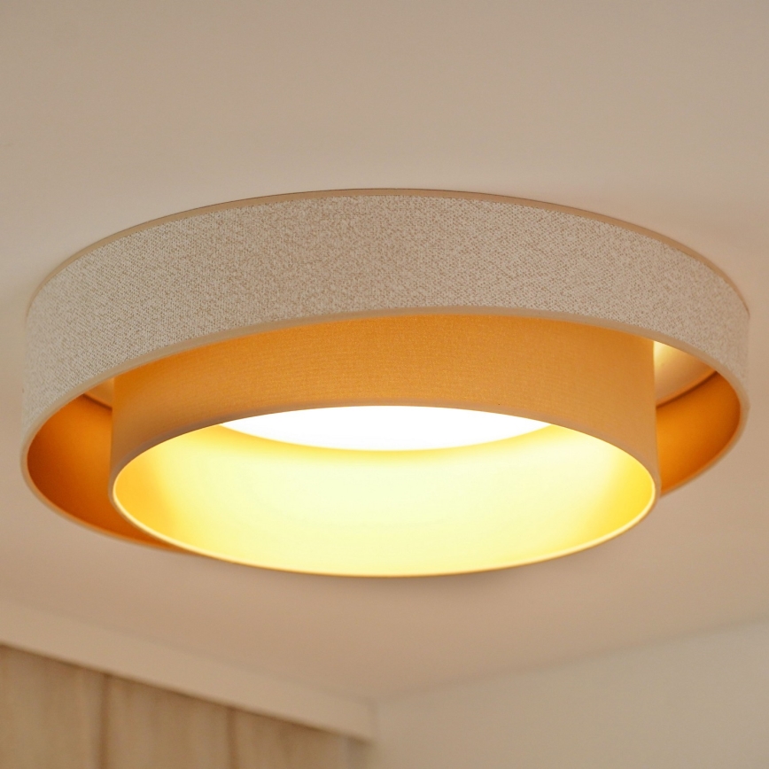 Brilagi - LED Dimmable ceiling light VEGAS SHINE LED/24W/230V d. 60 cm 3000/4000/6500K creamy/beige + remote control