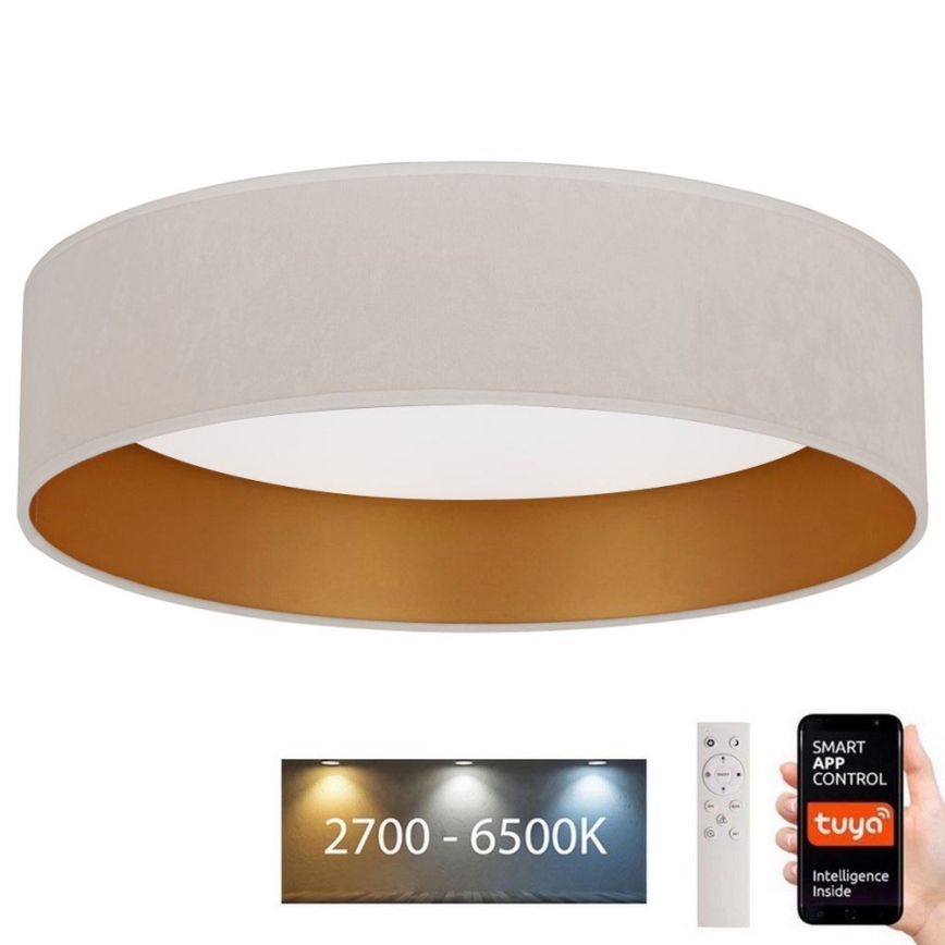 Brilagi - LED Dimmable ceiling light VELVET SMART LED/24W/230V d. 45 cm 2700-6500K Wi-Fi Tuya + remote control