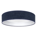 Brilagi - LED Dimmable Ceiling Light VELVET SMARTIX LED/24W/230V 3000-6000K Ø 45 cm Blue Wi-Fi Tuya Beacon + Remote Control
