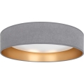 Brilagi - LED Dimmable Ceiling Light VELVET SMARTIX LED/24W/230V 3000-6000K Ø45 cm Grey/Gold Wi-Fi Tuya Beacon + Remote Control