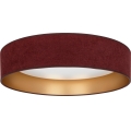 Brilagi - LED Dimmable Ceiling Light VELVET SMARTIX STARS LED/36W/230V 3000–6000K Ø 55 cm burgundy/gold Wi-Fi Tuya Beacon + remote control
