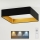 Brilagi - LED Dimmable ceiling light VELVET SQUARE LED/24W/230V 3000/4000/6500K + remote control black