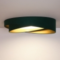 BRILAGI - LED Dimmable ceiling light VELVET TWIST LED/36W/230V 3000-6000K dia. 65 cm Wi-Fi Tuya Beacon green/gold + remote control