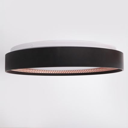 Brilagi - LED Dimmable Ceiling Light WALDO LED/48W/230V 3000-6500K Ø 40 cm Black/Gold + Remote Control