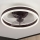 Brilagi - LED Dimmable ceiling light with a fan LED/30W/230V 3000-6500K black + remote control