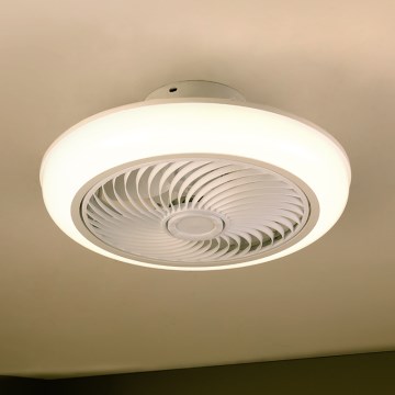 Brilagi - LED Dimmable ceiling light with a fan LED/30W/230V 3000-6500K white + remote control
