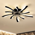 Brilagi - LED Dimmable ceiling light with a fan LED/50W/230V 3000-6500K black + remote control