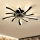 Brilagi - LED Dimmable ceiling light with a fan LED/50W/230V 3000-6500K black + remote control