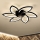 Brilagi - LED Dimmable ceiling light with a fan LED/50W/230V 3000-6500K black + remote control