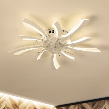 Brilagi - LED Dimmable ceiling light with a fan LED/50W/230V 3000-6500K white + remote control