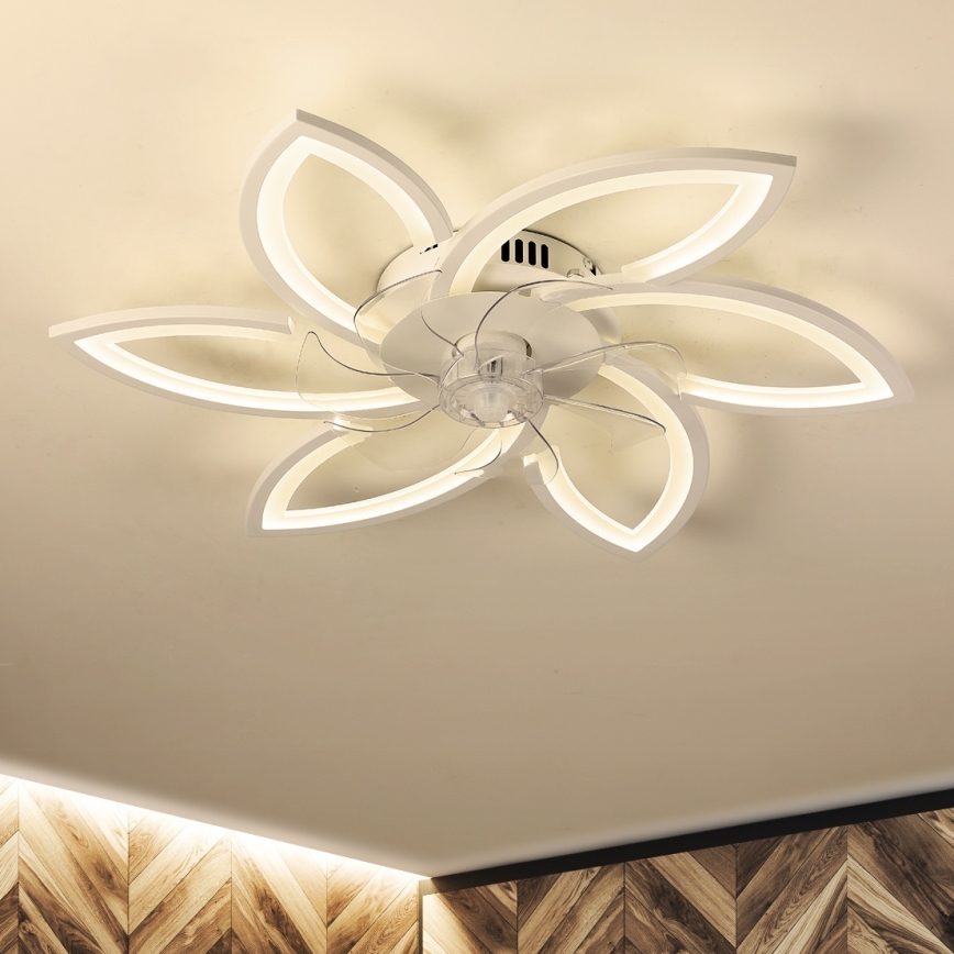 Brilagi - LED Dimmable ceiling light with a fan LED/50W/230V 3000-6500K white + remote control
