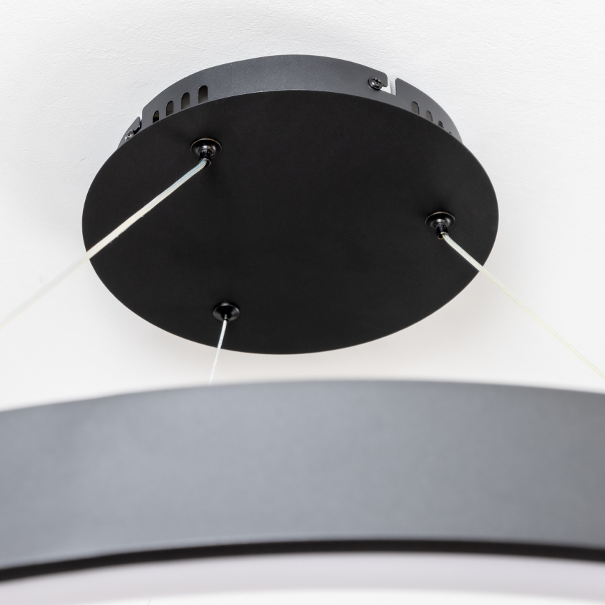 Brilagi - FALCON II LED Dimmable Pendant Light on Cable LED/108W/230V 3000-6500K Ø 80 cm Black + Remote Control