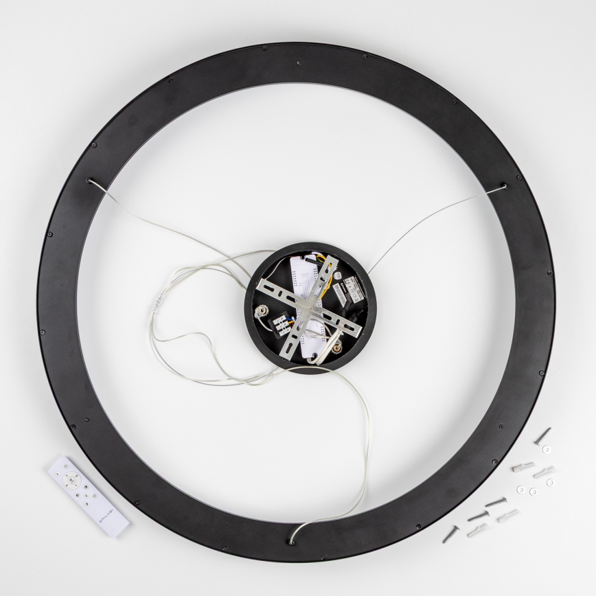 Brilagi - FALCON II LED Dimmable Pendant Light on Cable LED/108W/230V 3000-6500K Ø 80 cm Black + Remote Control