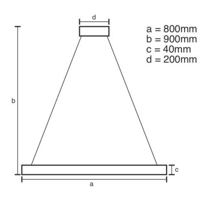Brilagi - LED Dimmable chandelier on a string CIRCLE LED/55W/230V 3000-6500K gold + remote control