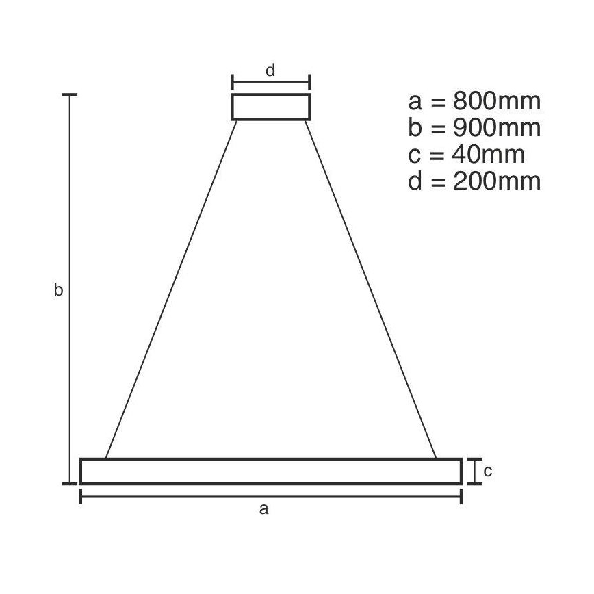 Brilagi - LED Dimmable chandelier on a string CIRCLE LED/55W/230V 3000-6500K gold + remote control