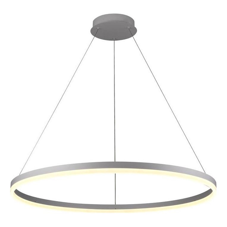 Brilagi - LED Dimmable chandelier on a string CIRCLE LED/55W/230V 3000-6500K silver + remote control
