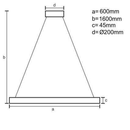 Brilagi - LED Dimmable chandelier on a string CIRCLE LED/85W/230V 3000-6500K black + remote control