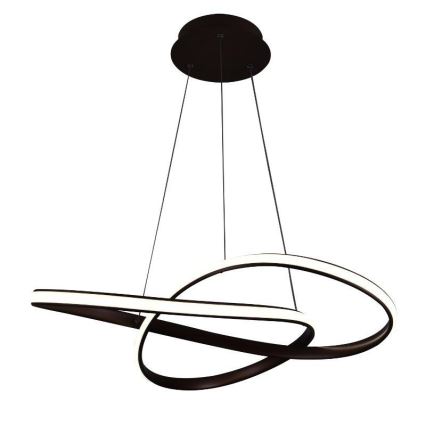 Brilagi - LED Dimmable chandelier on a string COSMOWAVE LED/70W/230V 3000-6500K brown + remote control