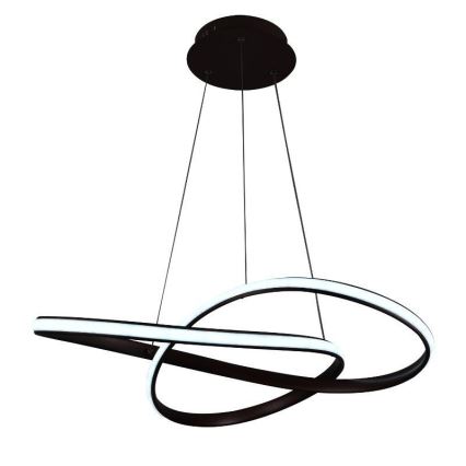 Brilagi - LED Dimmable chandelier on a string COSMOWAVE LED/70W/230V 3000-6500K brown + remote control