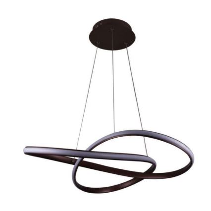 Brilagi - LED Dimmable chandelier on a string COSMOWAVE LED/70W/230V 3000-6500K brown + remote control