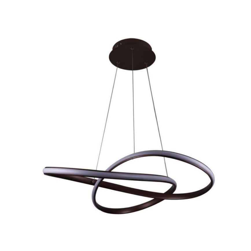 Brilagi - LED Dimmable chandelier on a string COSMOWAVE LED/70W/230V 3000-6500K brown + remote control