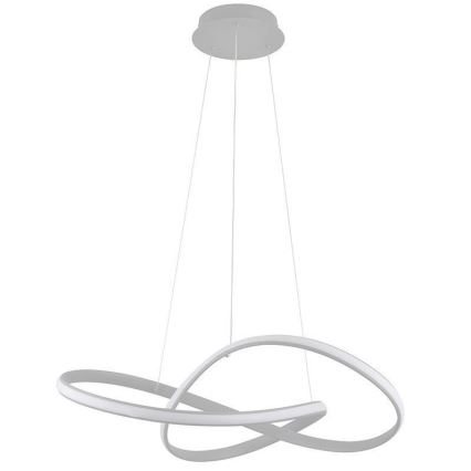 Brilagi - LED Dimmable chandelier on a string COSMOWAVE LED/70W/230V 3000-6500K silver + remote control