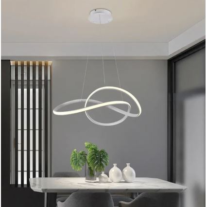 Brilagi - LED Dimmable chandelier on a string COSMOWAVE LED/70W/230V 3000-6500K white + remote control
