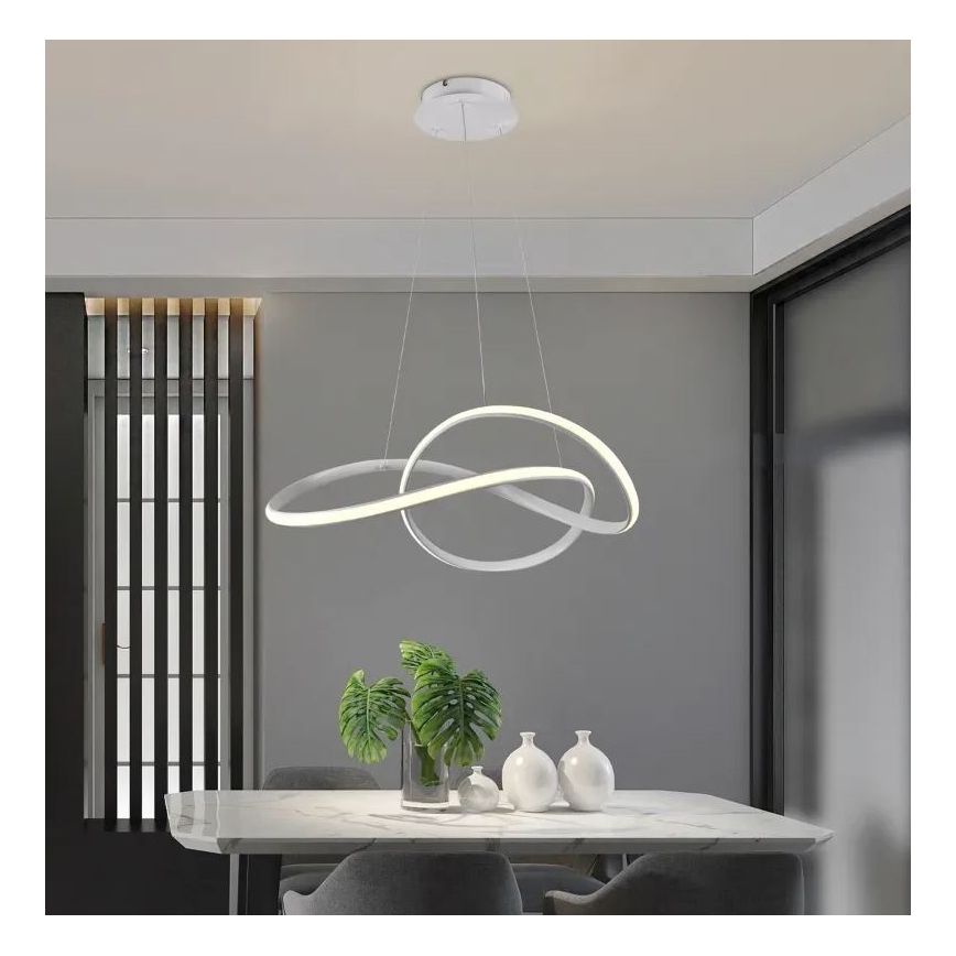 Brilagi - LED Dimmable chandelier on a string COSMOWAVE LED/70W/230V 3000-6500K white + remote control