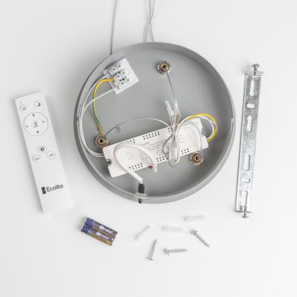 Brilagi - LED Dimmable chandelier on a string FALCON LED/40W/230V 3000-6500K d. 45 cm grey + remote control