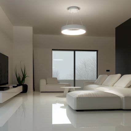 Brilagi - LED Dimmable chandelier on a string FALCON LED/40W/230V 3000-6500K d. 45 cm white + remote control